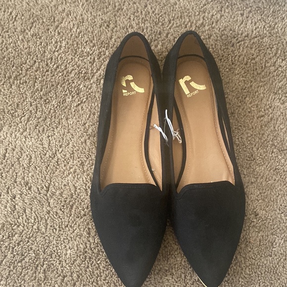 Suede black flats size 9.5 - Picture 4 of 6